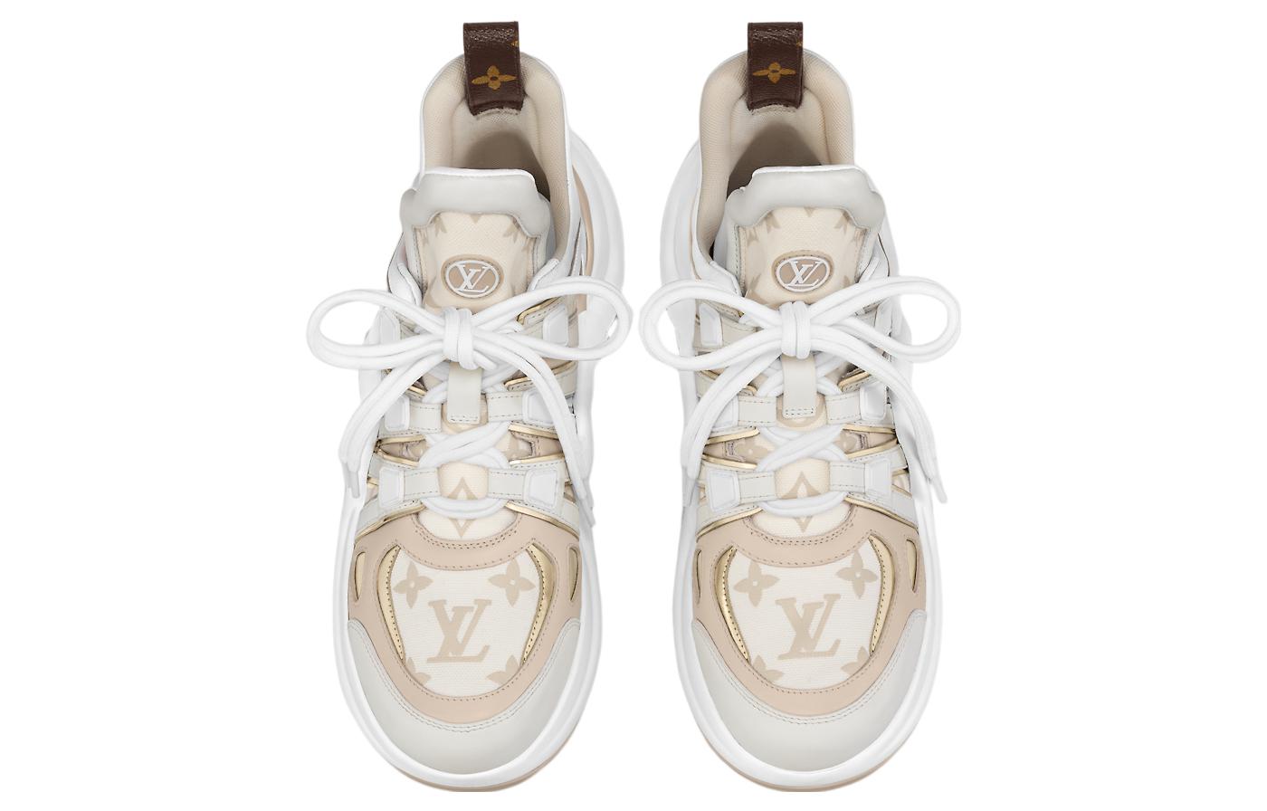 (WMNS) LOUIS VUITTON LV Archlight Sneakers 'Beige Monogram Gold' 1ABHQ5