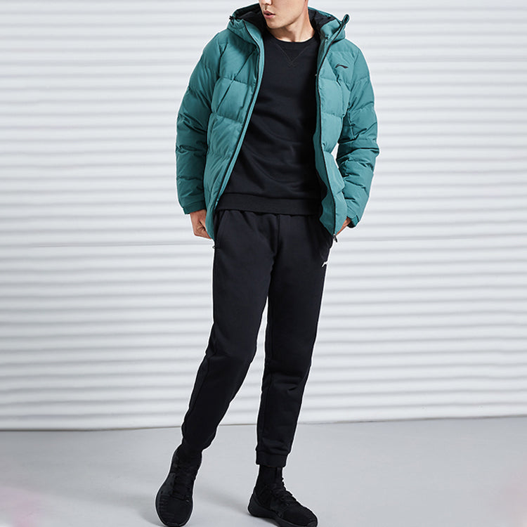 Li-Ning Winter Lifestyle Warm Down Jacket 'Green' AYMQ055-6