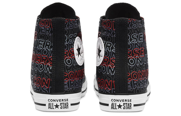 Converse Chuck Taylor All Star Canvas Shoes Black/White/Red 170108C