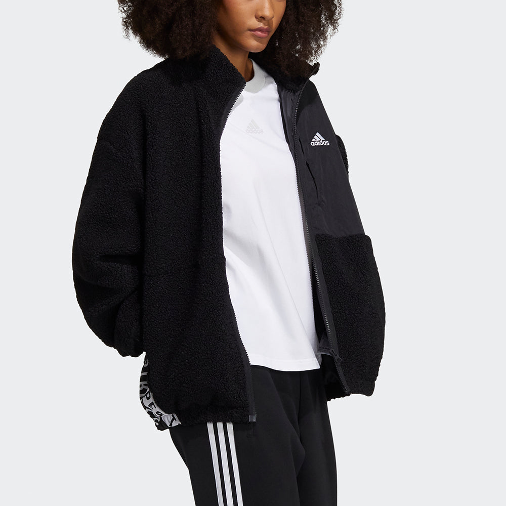 (WMNS) adidas Boa Jacket Stand Up Collar Jacket Coat Black HD0364