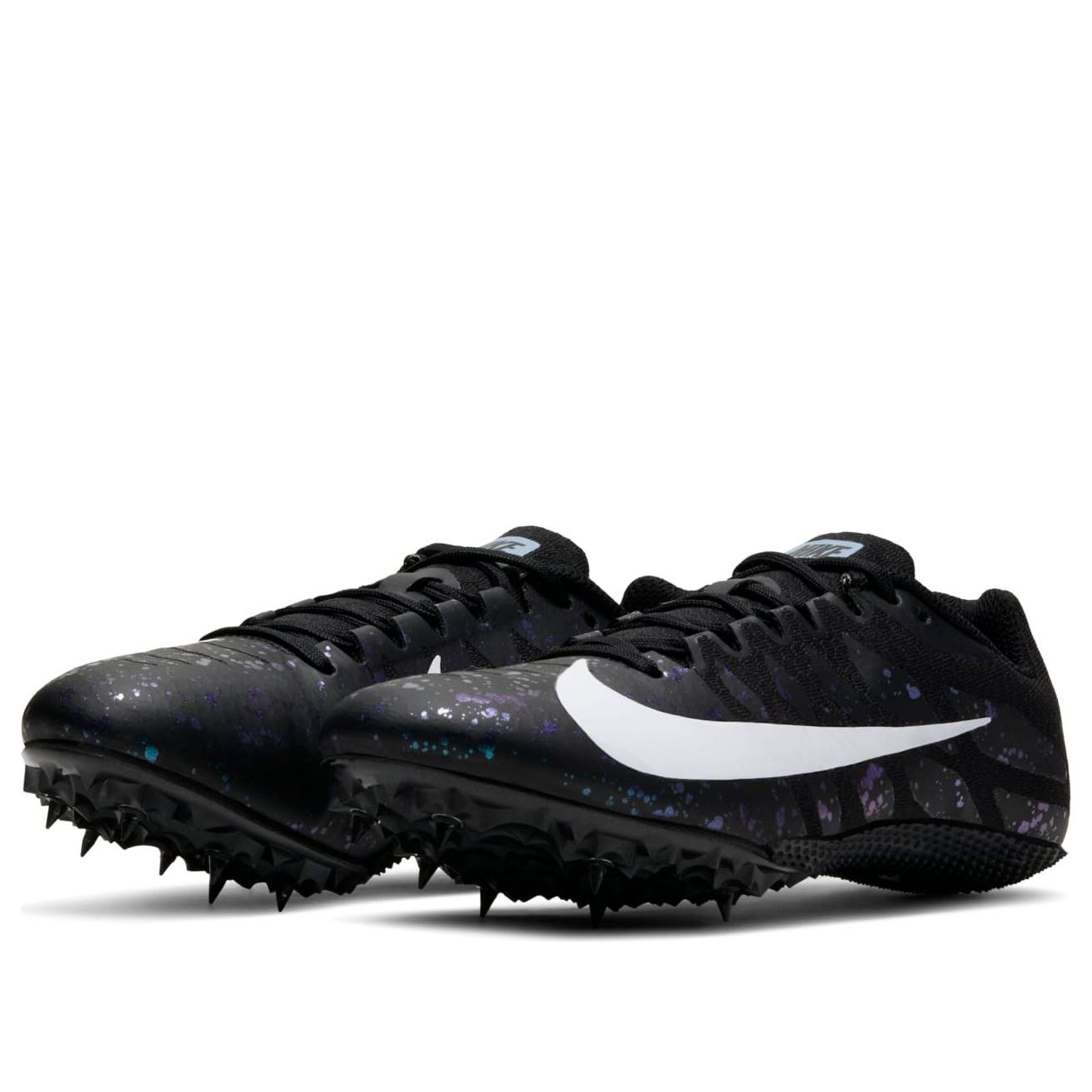 (WMNS) Nike Air Zoom Rival S 9 Spikes 'Paint Splatter Black Indigo Fog' 907565-003