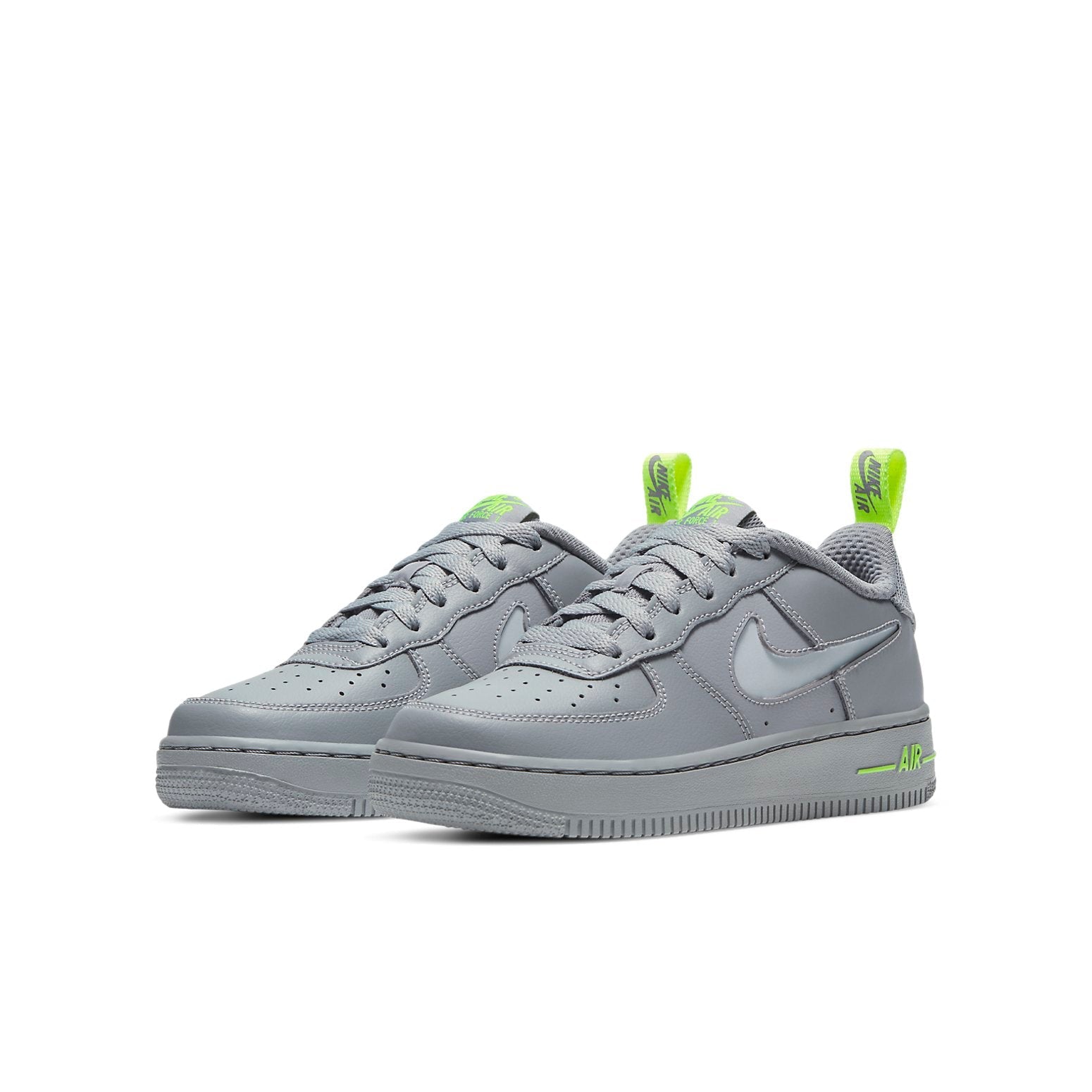 (GS) Nike Air Force 1 '07 LV8 'Particle Grey Volt' DD3227-001