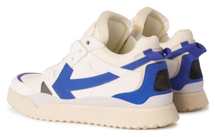 Off-White Sponge Mid-Top Sneakers 'White Blue' OMIA234F23LEA0010169