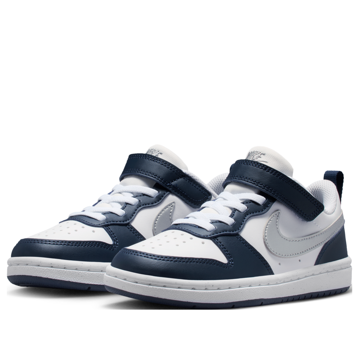 (PS) Nike Court Borough Low Recraft 'White Silver Navy'  DV5457-135