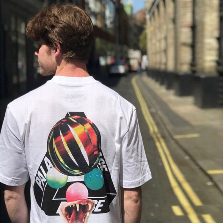 PALACE Sans Ferg T-Shirt White Glasses Back Logo Short Sleeve Unisex PAL-SS18-052