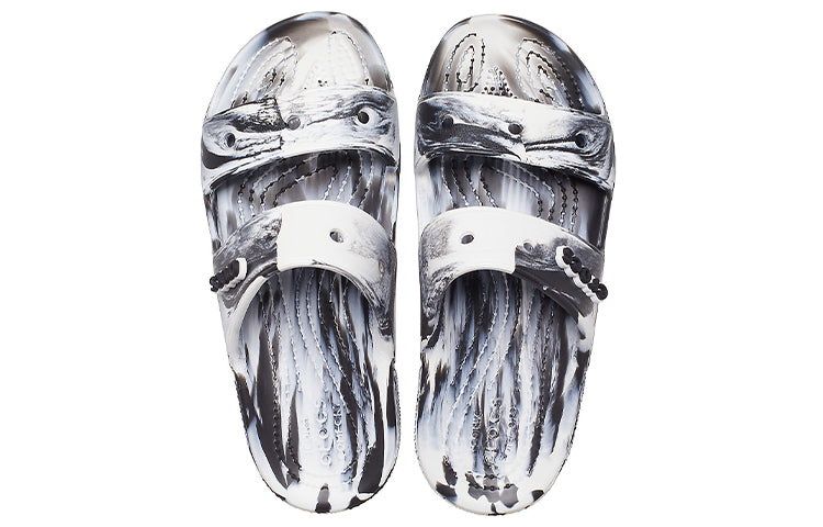 Crocs Classic Clog Marble Beach Sports 'White Black‘ 207701-103