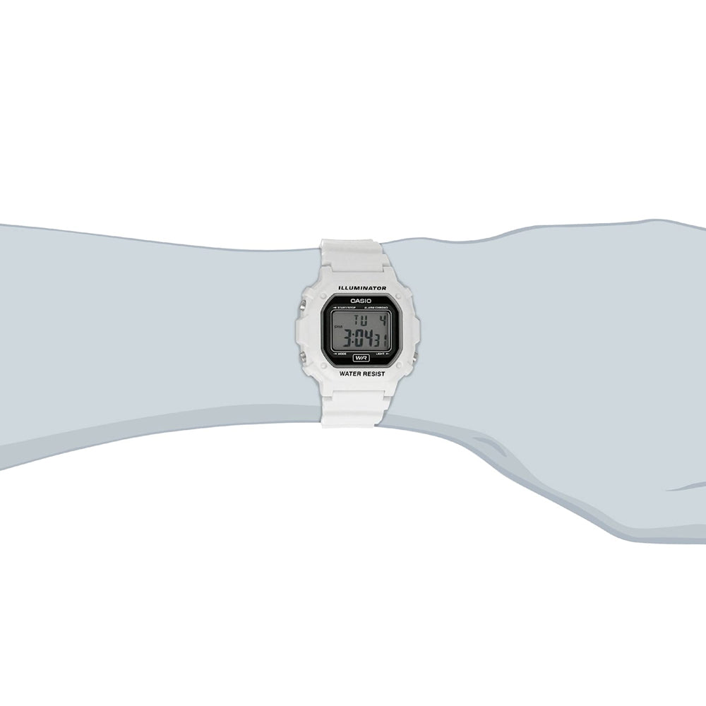 CASIO Sports Waterproof White Digital F-108WHC-7ACF