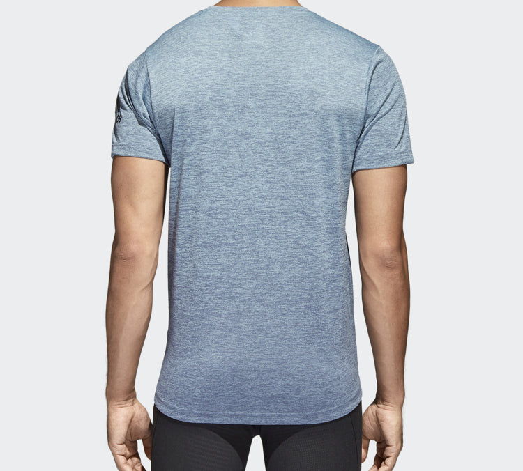 adidas FreeLift gradi Training Sports Short Sleeve Blue Gray CW3437
