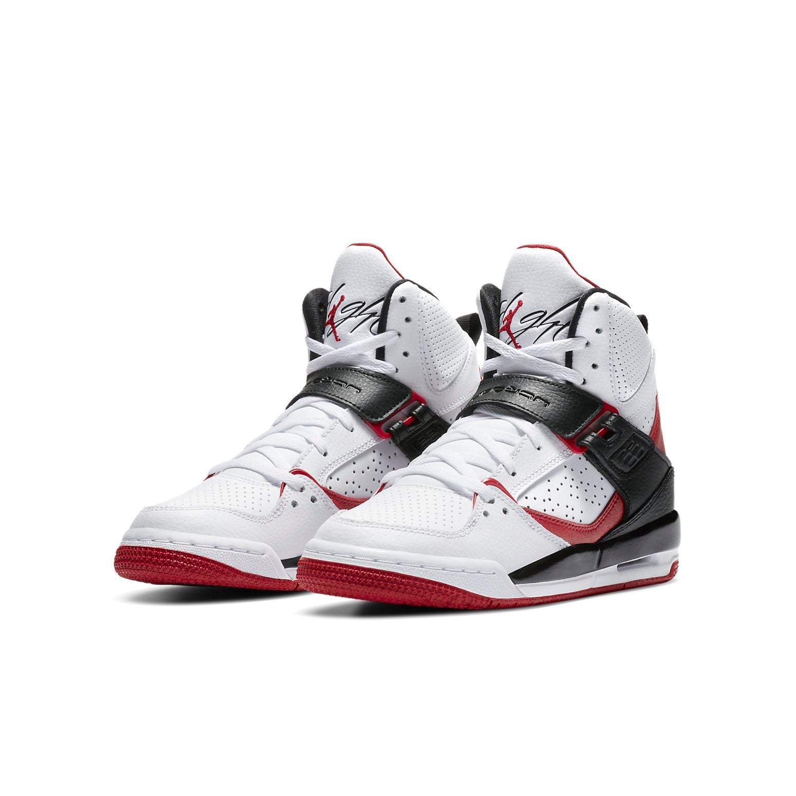 (GS) Air Jordan Flight 45 High 'White Red Black' 524865-130