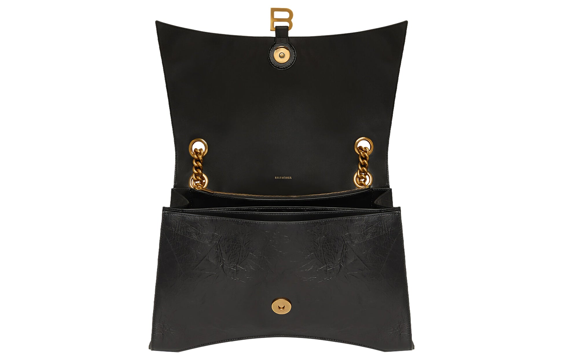 (WMNS) Balenciaga Crush Large Chain Bag 'Black' 716332210IT1000