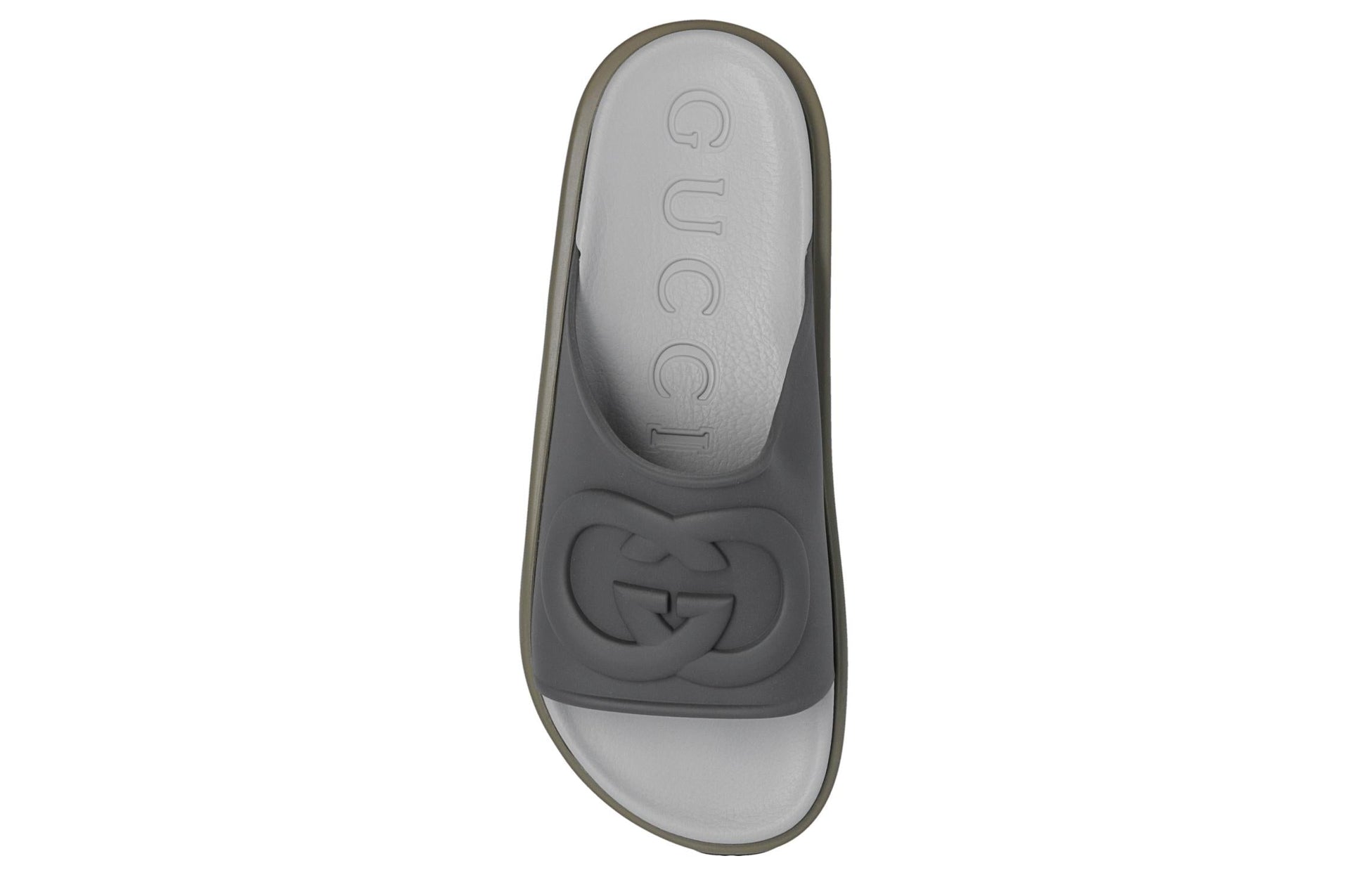 Gucci Interlocking G Slide 'Dark Grey Khaki' 692380-JF000-1126