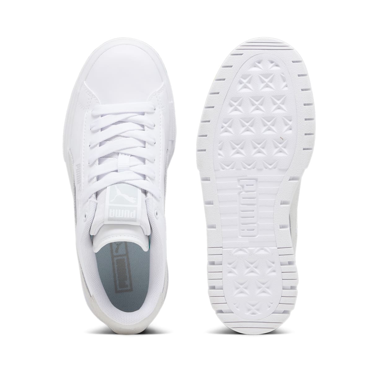 (WMNS) PUMA Mayze Crashed 'White Grey' 392495-04