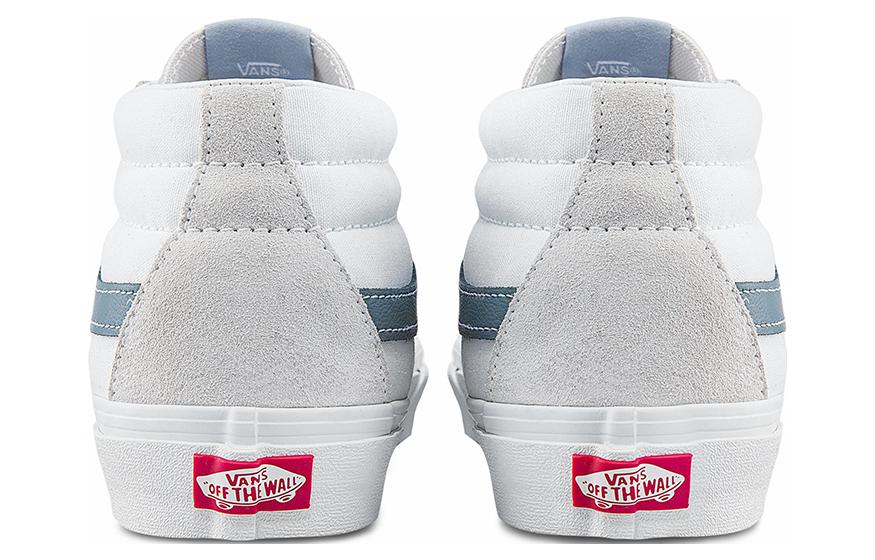 Vans Sk8-Mid Casual Wear-resistant Skateboarding Shoes Unisex White VN0A5KXERV2