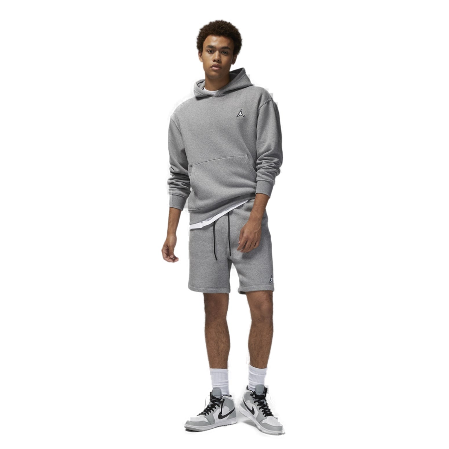 Air Jordan Logo Popover Hoodie 'Grey' DQ7466-091