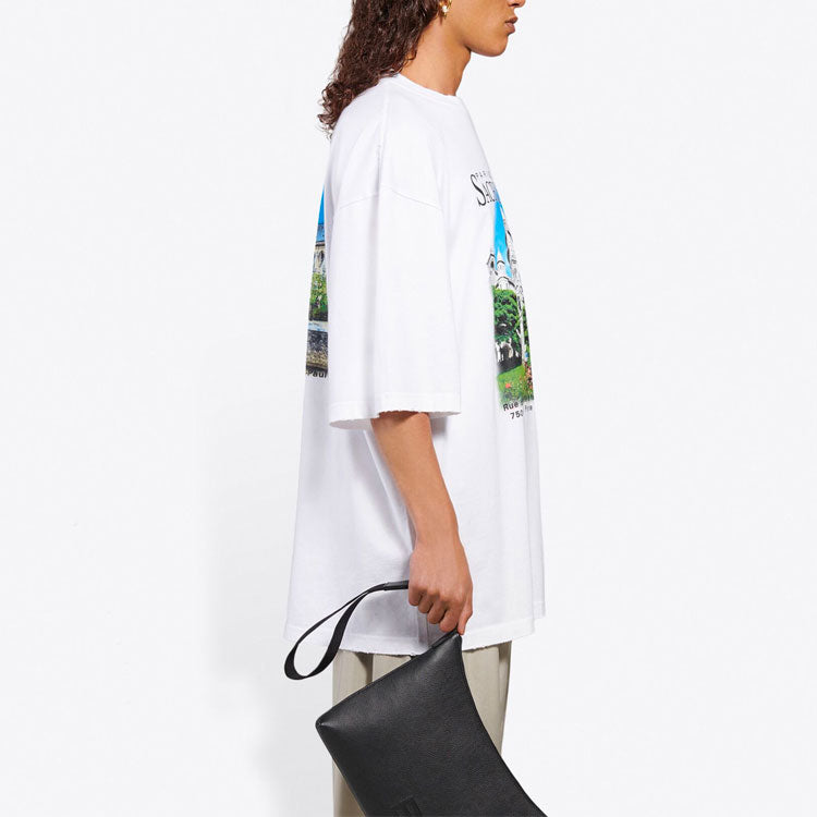 Balenciaga Unisex SS21 Oversized Cotton White 641614TJVH69000