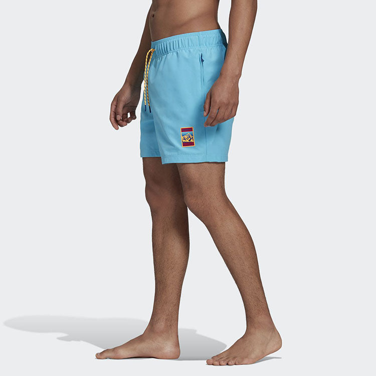 adidas originals Printing Causual Sports Ventilate Short Pant Male Blue GP1124