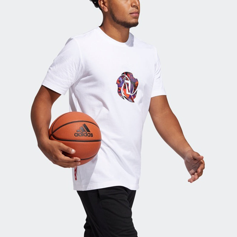 adidas Mic Rose Tee Basketball Sports Short Sleeve White GQ1361