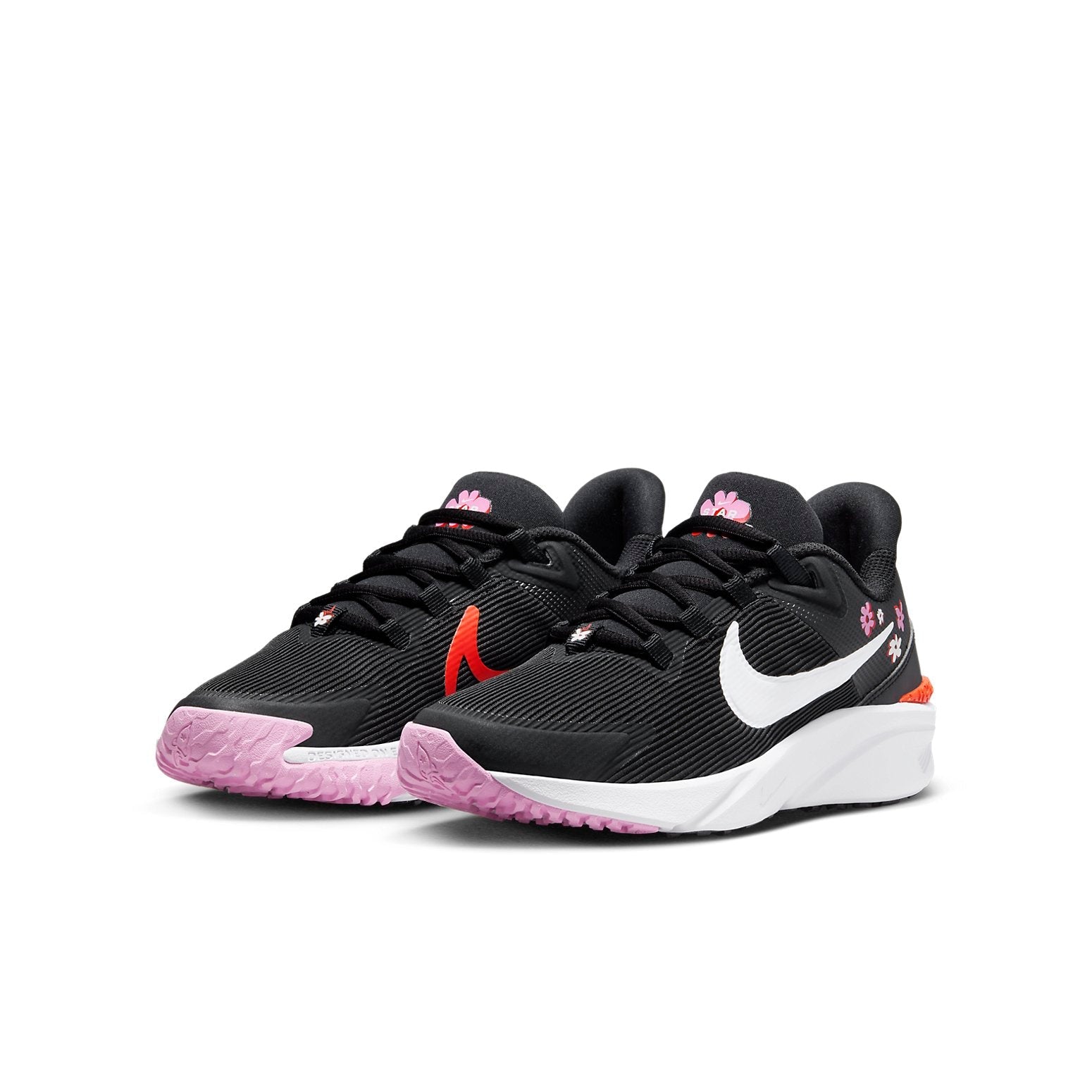 (GS) Nike Star Runner 4 NN SE 'Black Pink Red' FJ8077-001