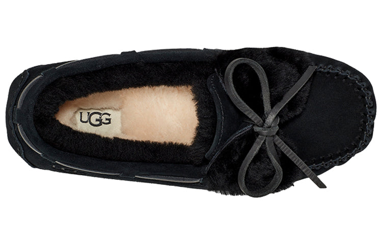 (WMNS) UGG Dakota Double Bow (Bowknot) Black 1118913-BLK