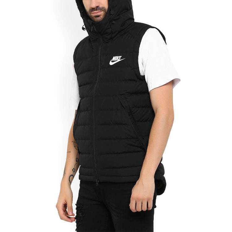 Nike Down Casual Sports hooded Down Vest Black 806865-012