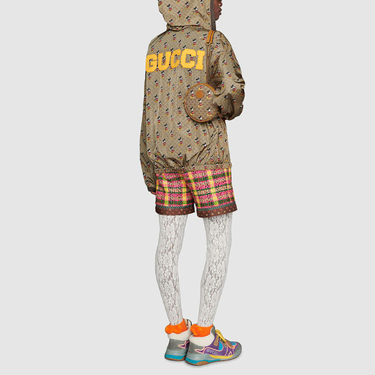 (WMNS) Gucci x Disney Mickey Printed Nylon Jacket For Dark-Curry 605445-XJB9M-2100