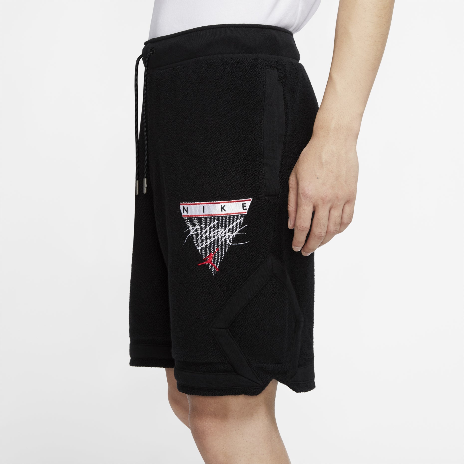 Air Jordan Flight Diamond Casual Sports Knit Shorts Black DA5498-010