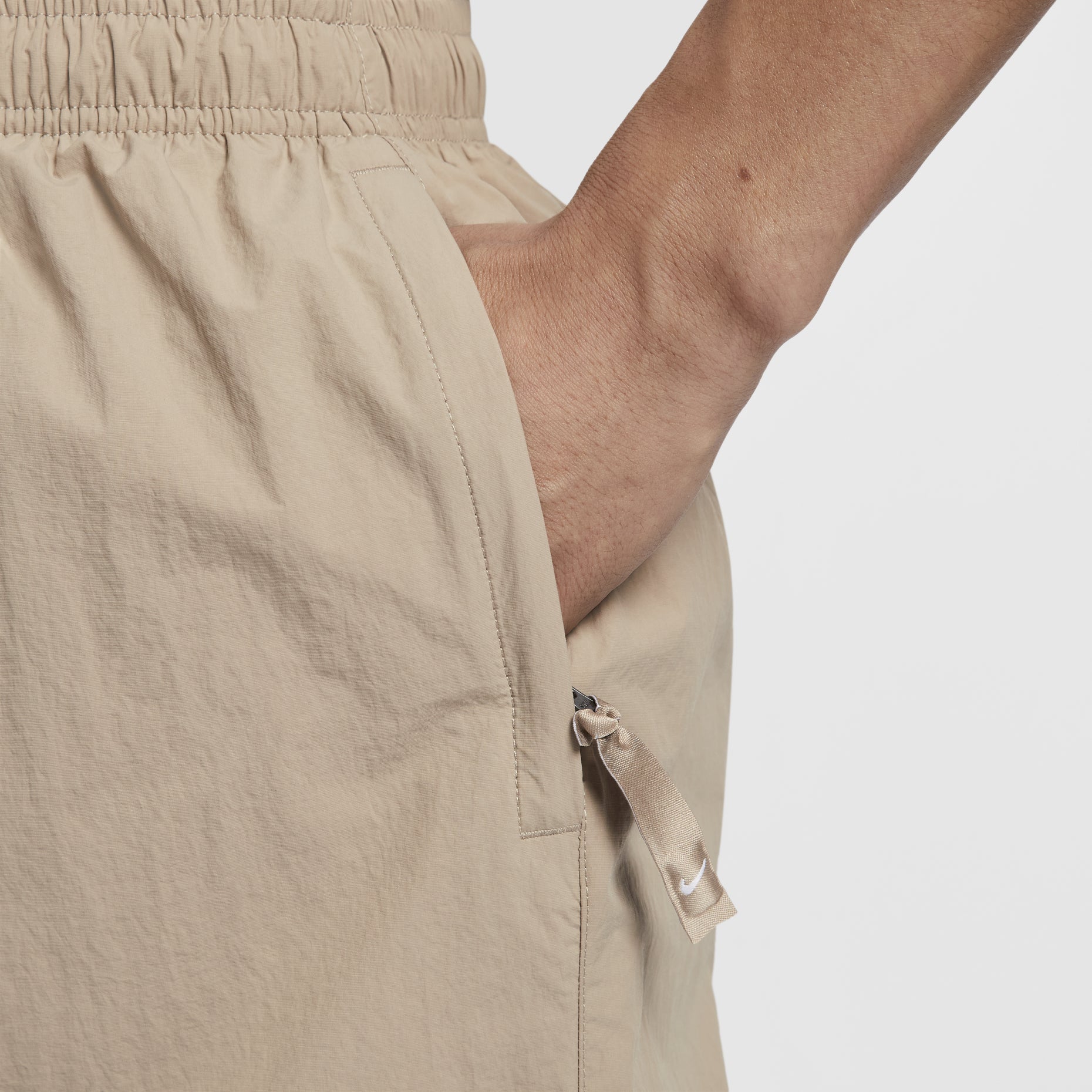 Nike Solo Swoosh Woven Shorts Asia Sizing 'Khaki' DX0750-247