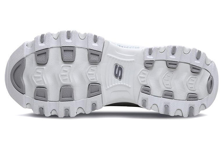 (WMNS) Skechers D'lites 1.0 GS White 11977-WHT
