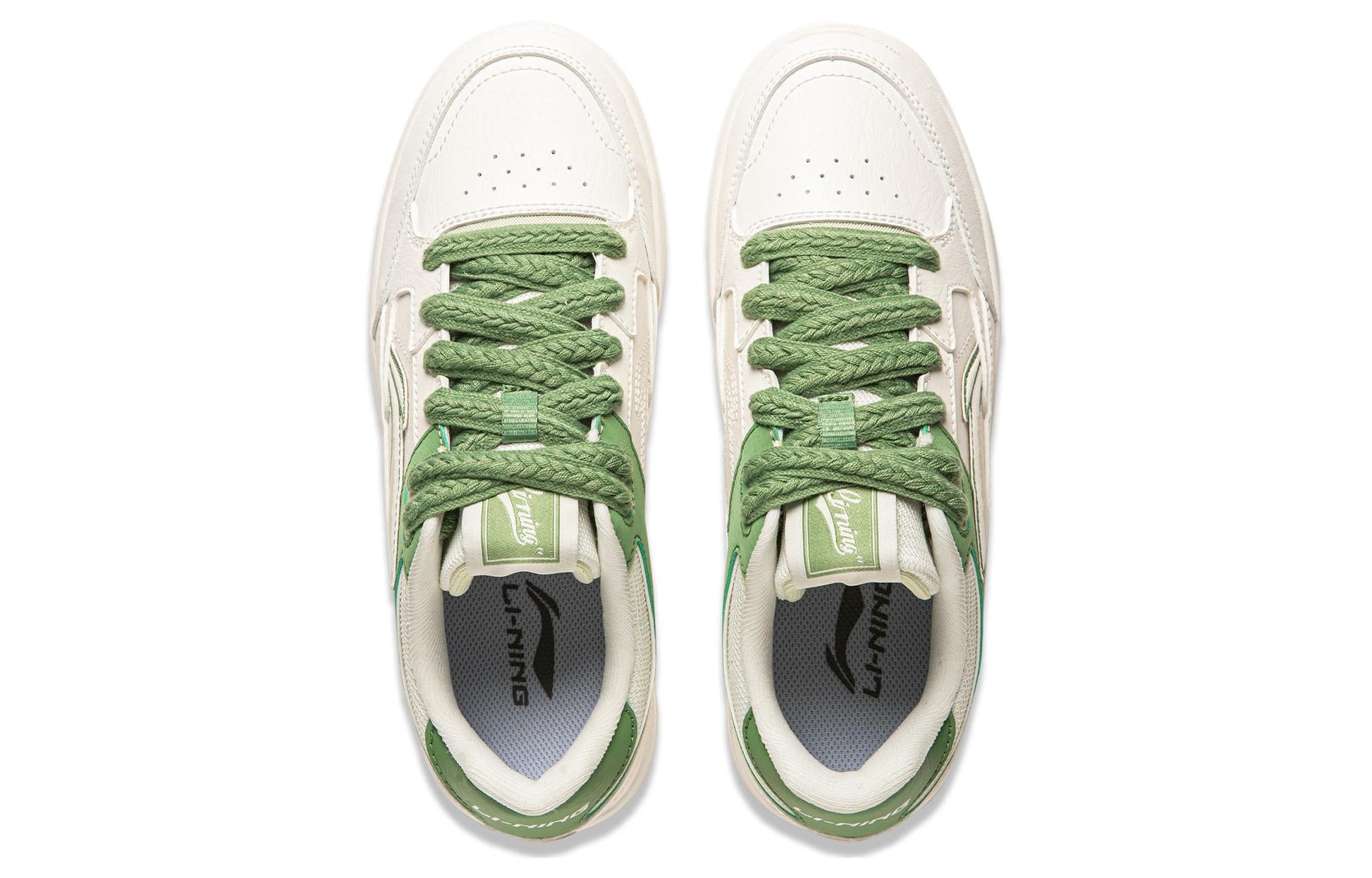 (WMNS) Li-Ning Tianji 'White Green' AGCU096-1