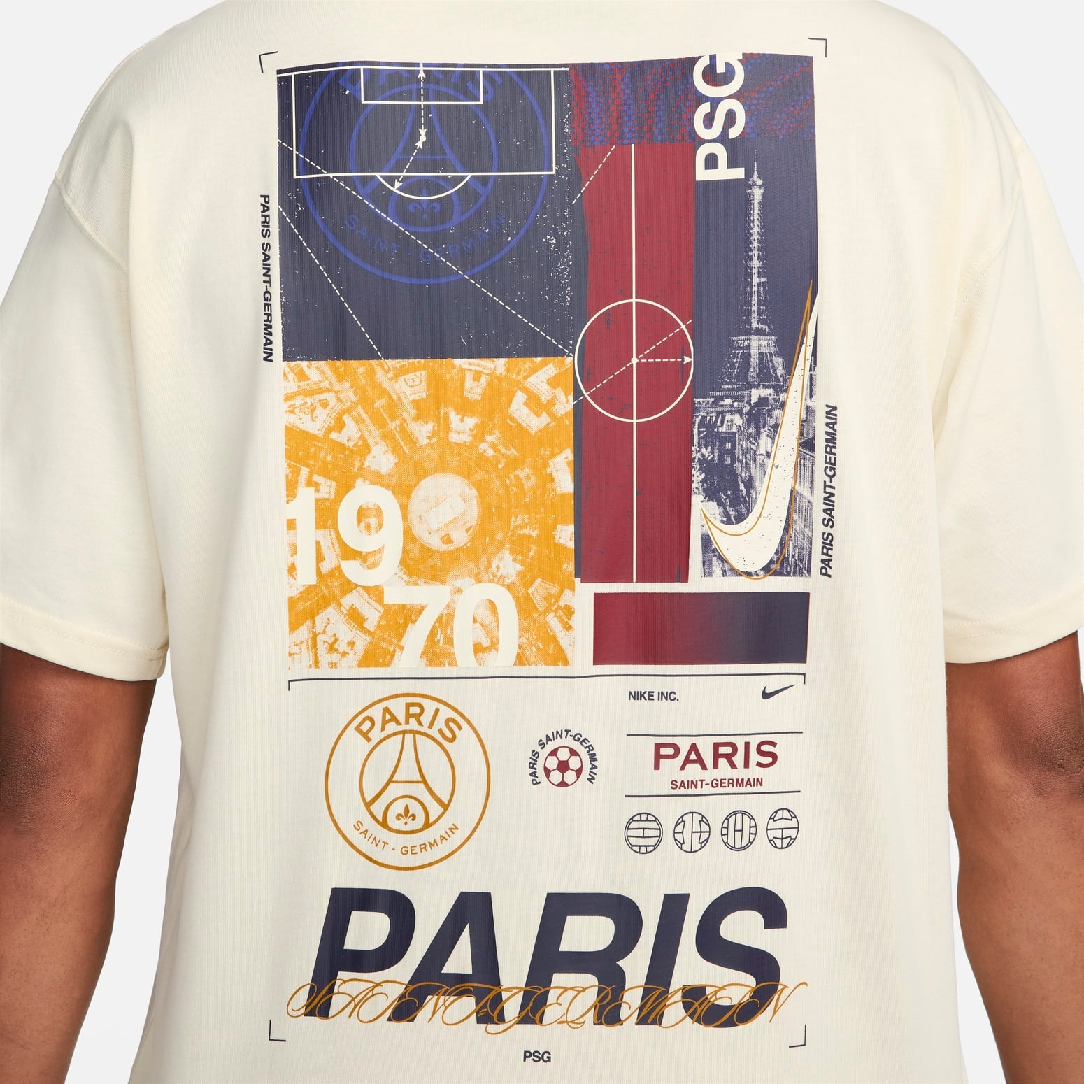 Nike Paris Saint-Germain Max90 T-shirt 'Coconut White' FQ1546-113