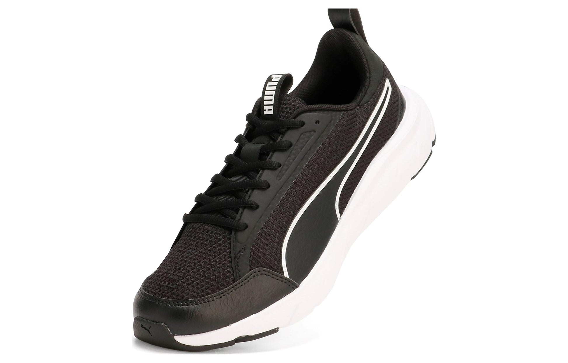 PUMA Softride Flex Lace Wide Running Shoes 'Black' 379351-01