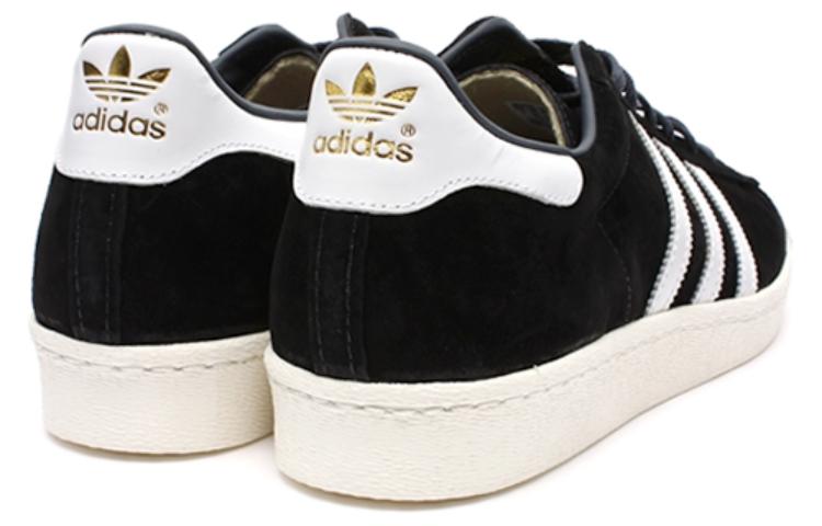 adidas originals Superstar 80s Dlx Suede 'Black White' B25961