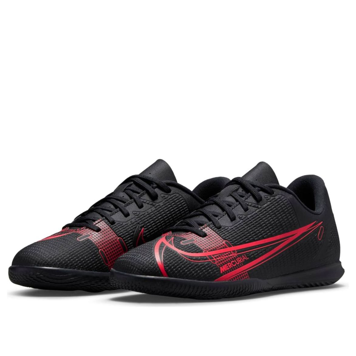 (GS) Nike Mercurial Vapor 14 Club IC 'Black Red' CV0826-090