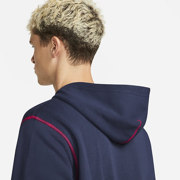 Nike Sportswear Club Fleece Lined Pullover Hoodie 'Obsidian' DD6223-451