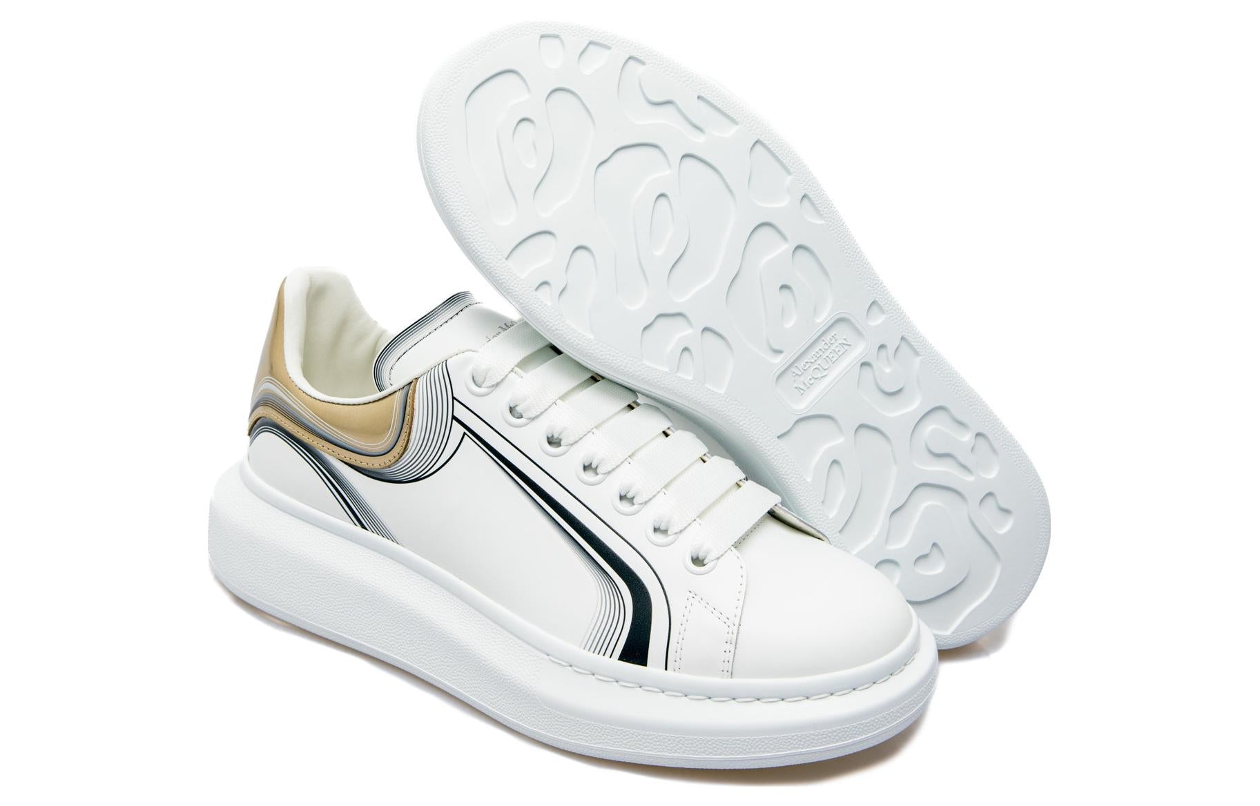 Alexander McQueen Oversized Sneaker 'White Vanilla Black' 750336WIDJP8834