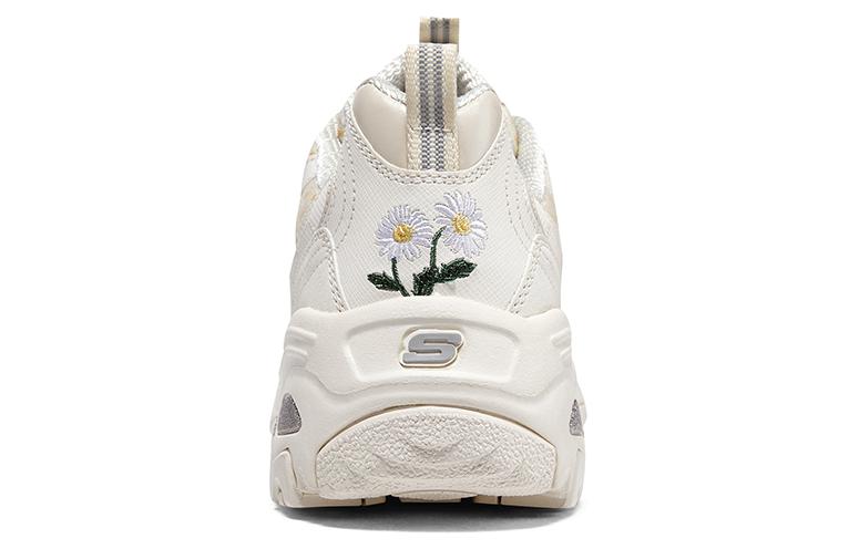 (WMNS) Skechers D'lites 1.0 Sneakers 'White' 896180-OFWT