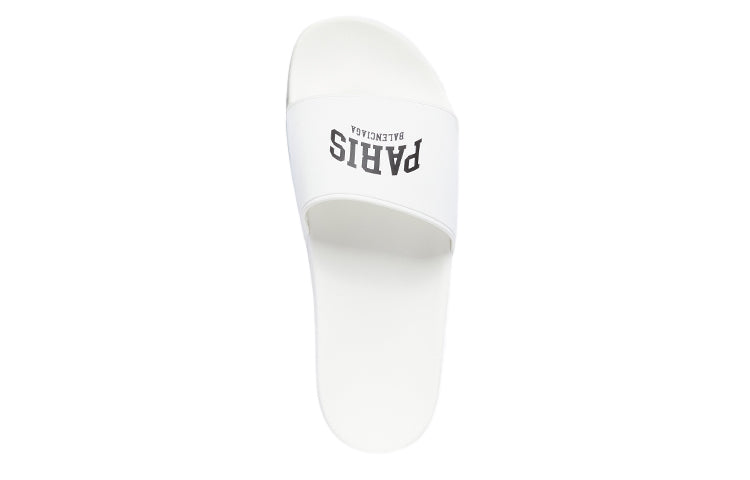 (WMNS) Balenciaga Pool Slides 'Cities Paris - White' 689030W1S9A9001