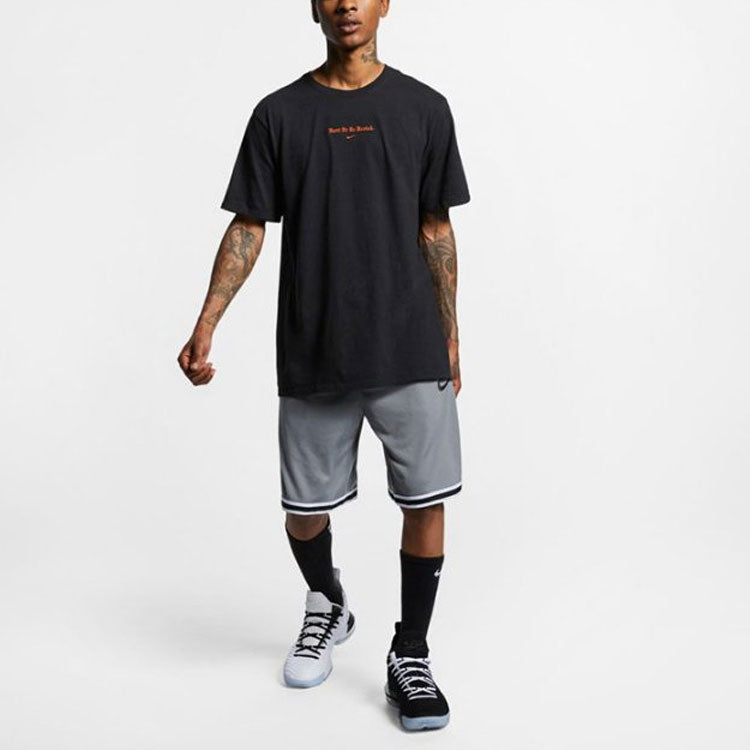 Nike LeBron James xATOMS Crossover Limited Tiger Head Printing Short Sleeve Black CD0936-010