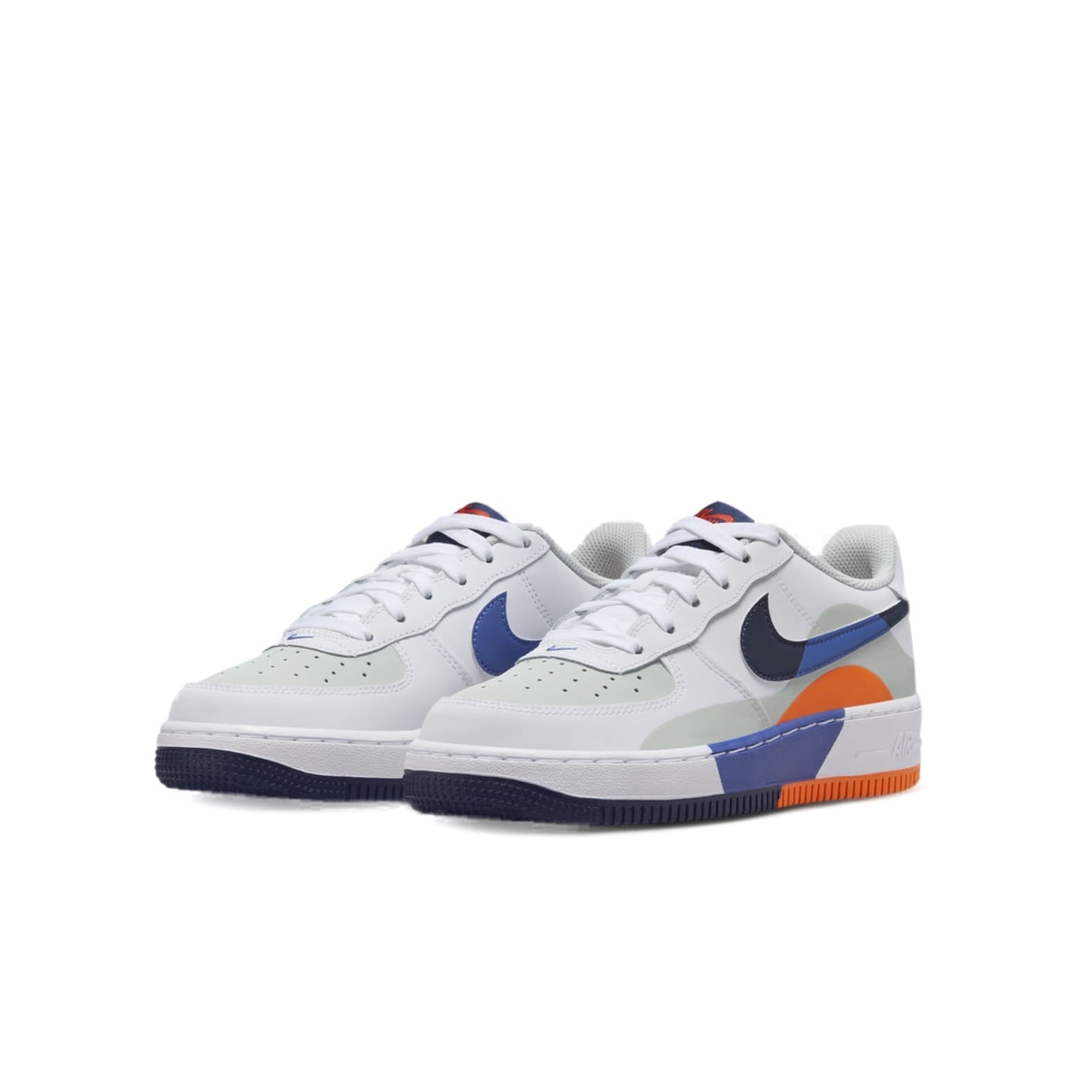 (GS) Nike Air Force 1 LV8 'White Black Blue' FN4730-002