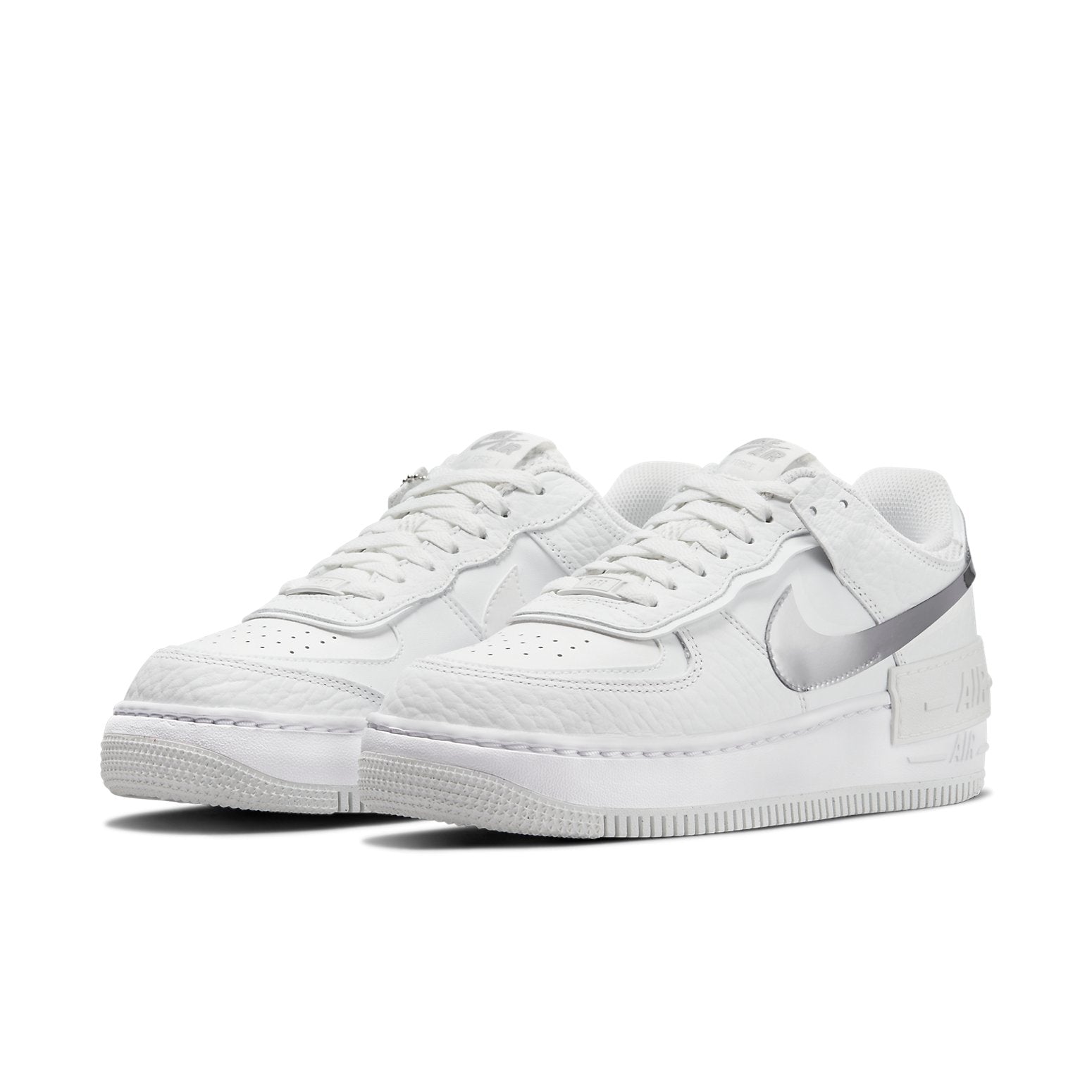 (WMNS) Nike Air Force 1 Shadow 'White Metallic Silver' DQ0837-100