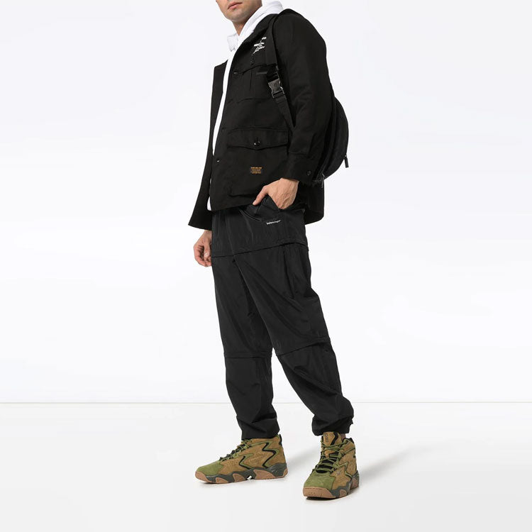 NEIGHBORHOOD logo Printing Jacket Unisex Black 191SPNHJKM02