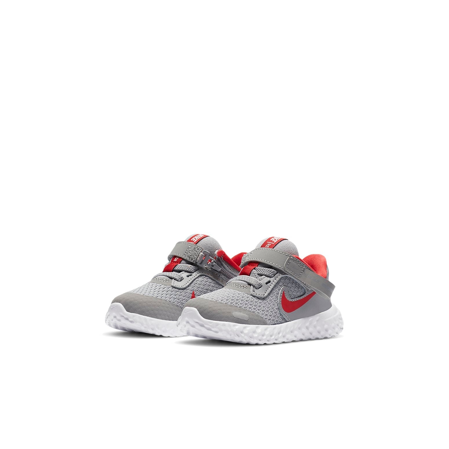 (TD) Nike Revolution 5 FlyEase 'Light Grey Red' CQ4651-013