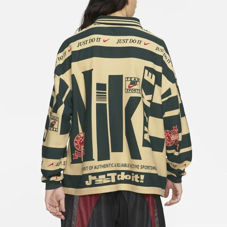 Nike x Cactus Plant Flea Market Longsleeve Polo Shirt 'Cream White Green' DA2592-397