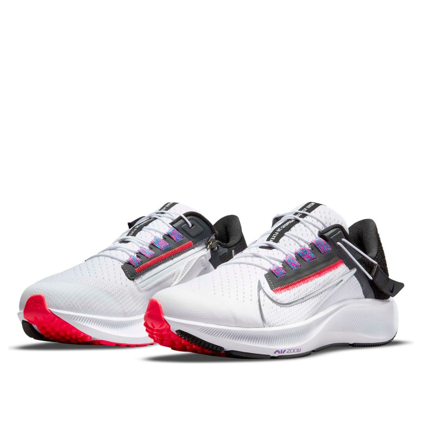 (WMNS) Nike Air Zoom Pegasus 38 FlyEase 'White Black Red' DA6698-101
