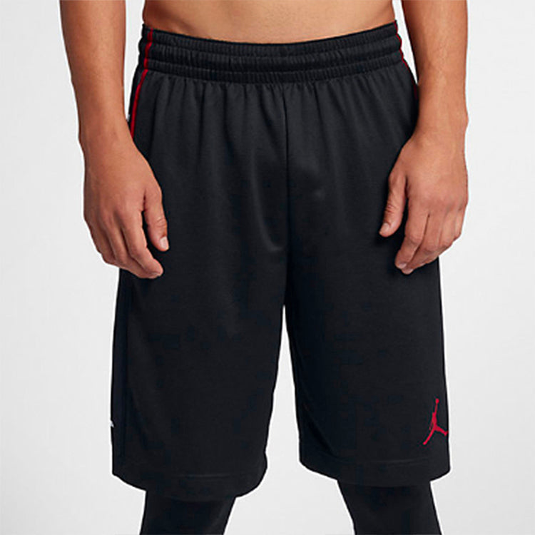 Air Jordan Rise Alphabet Logo Loose Quick Dry Basketball Sports Shorts Black 888377-010
