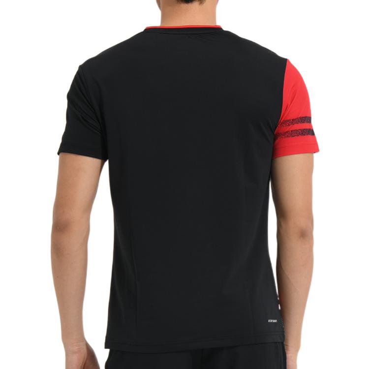 Li-Ning Badminton Series Quick Dry Training tournament Short Sleeve Black AAYS071-2