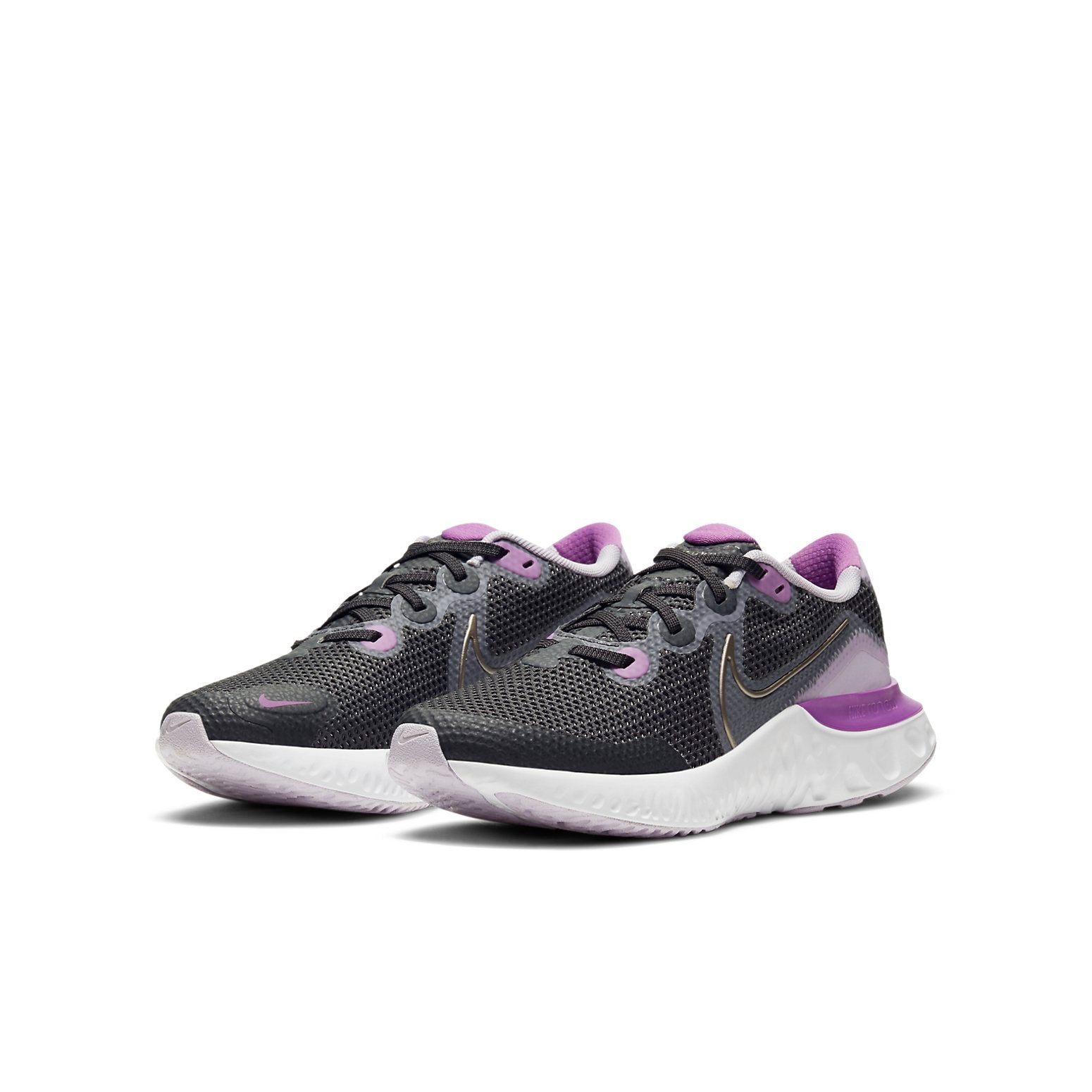 (GS) Nike Renew Run 'Black White Purple' CT1430-008