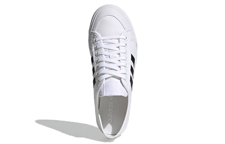 adidas Collapsible Nizza Low 'White Black' H67375