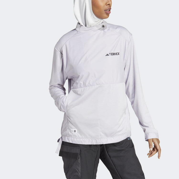 (WMNS) adidas Terrex Made To Be Remade Hiking Midlayer Top 'Purple' HN2936