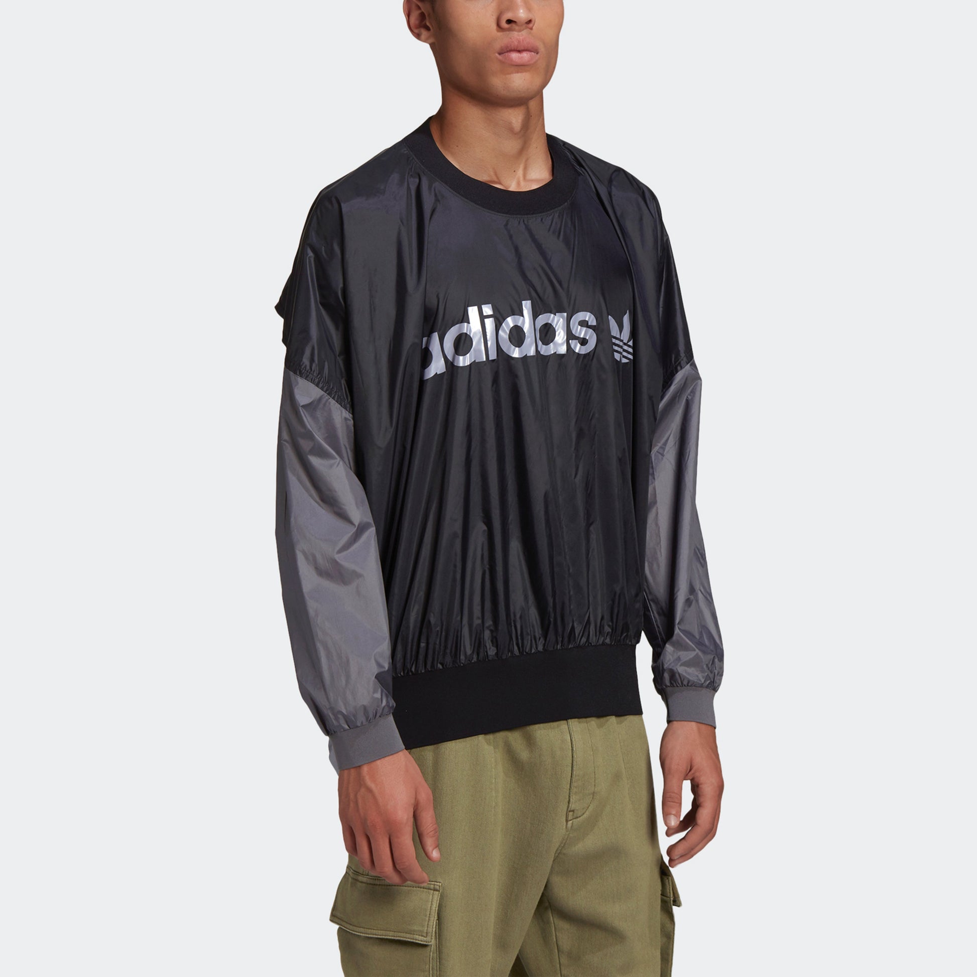 adidas originals x HUMAN MADE Crossover Embroidered Logo Round Neck Sports Black GM4278